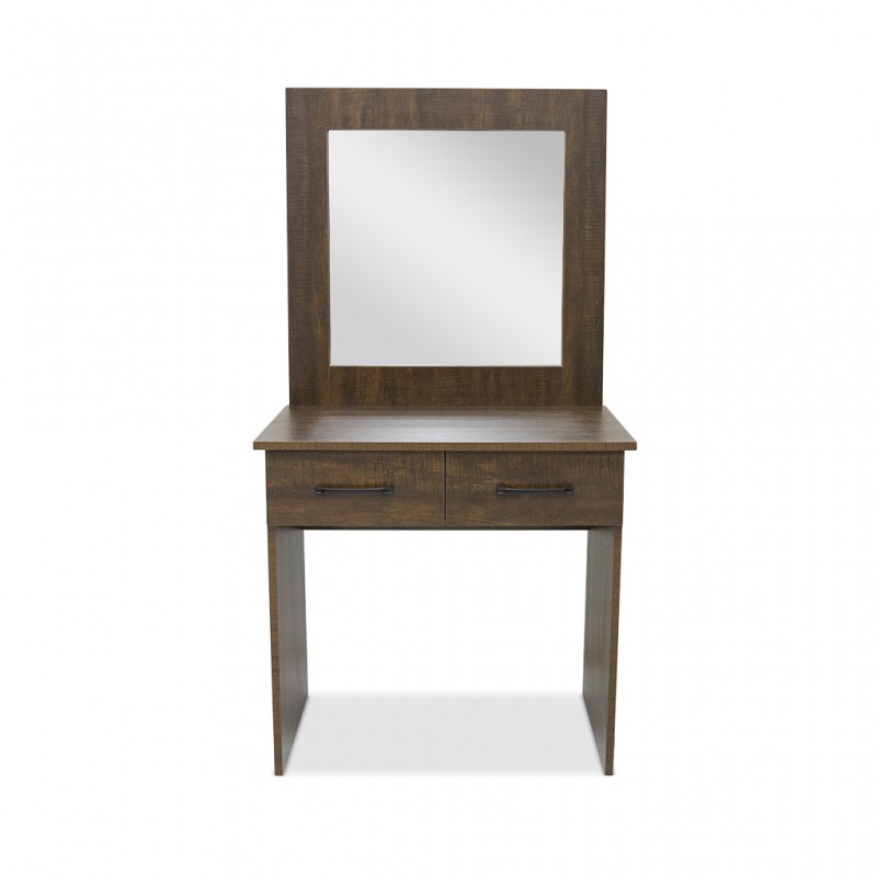 Colton Dressing Table MDF Brown Flame