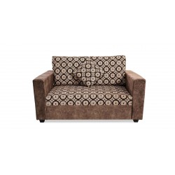 Conrad Sofa 3+2+1 Plain Brown & Pattern Fab