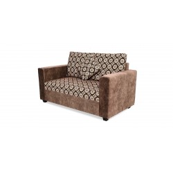 Conrad Sofa 3+2+1 Plain Brown & Pattern Fab