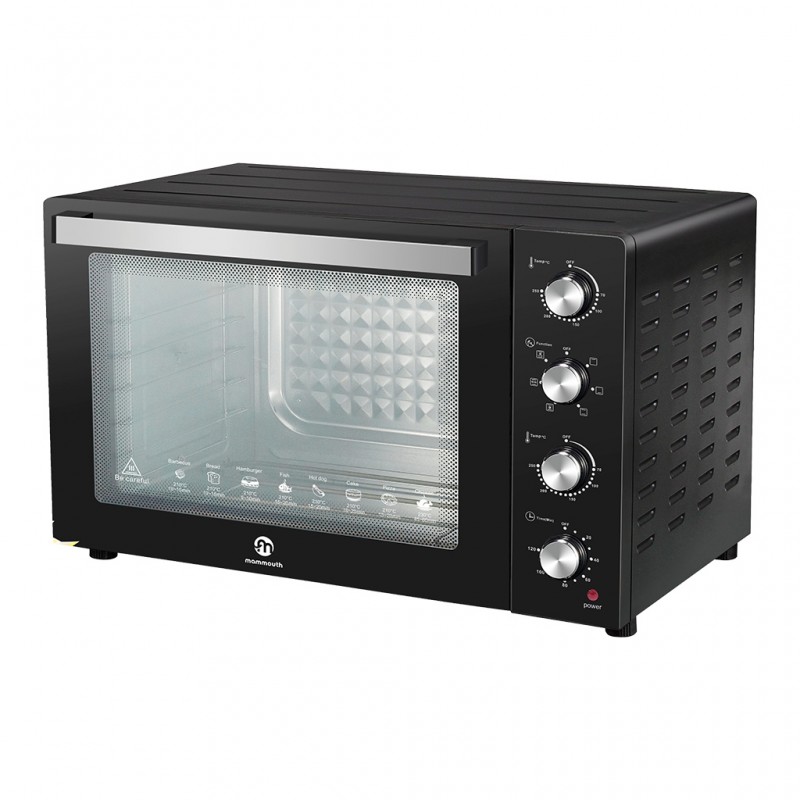Mammouth EO1000CRD 100L Black Electric Oven With Double Glass Door, Rotisserie & Convection