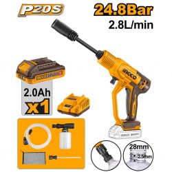 Ingco CPWLI20362 24.8 Bars Lithium Ion Pressure Washer "O"