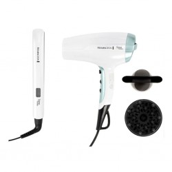 Remington S8500GP Shine Therapy (D5216+S8500) Gift Set - Hair Dryer + Straightener RM302