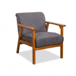 Hunter Sofa 1 Seater In Grey Fabric