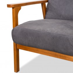 Hunter Sofa 1 Seater In Grey Fabric