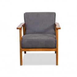 Hunter Sofa 1 Seater In Grey Fabric