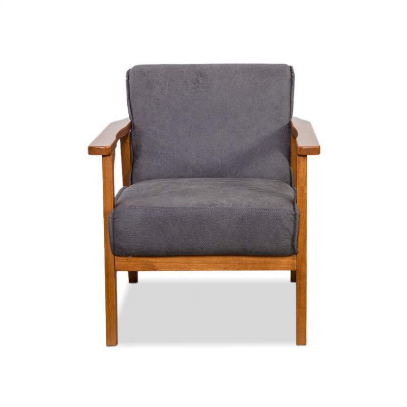 Hunter Sofa 1 Seater In Grey Fabric