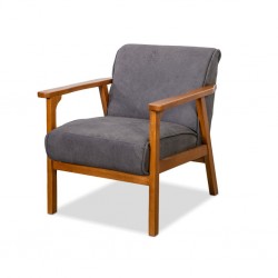 Hunter Sofa 1 Seater In Grey Fabric