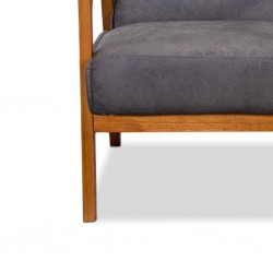 Hunter Sofa 1 Seater In Grey Fabric