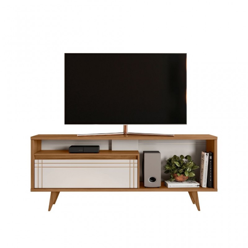 Ravel Low TV Unit Freijo Trend/Off White NT1315