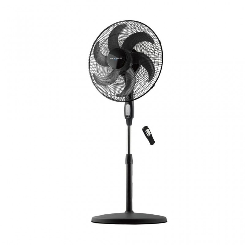 Air Monster S1860-R MG 18" Oscillating Silence Stand Fan With Remote Control 6-Wing Blade