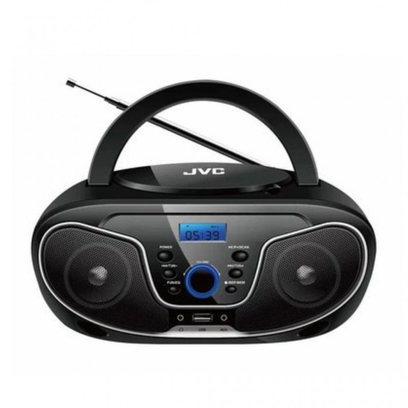 JVC RD-N327 CD Player with radio FM Black Colour