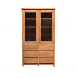 Ottawa Bookcase Cabinet Natural Teak