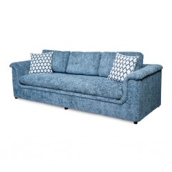 Florence 3 Seater In Blue Fabric