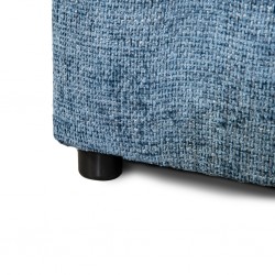 Florence 3 Seater In Blue Fabric