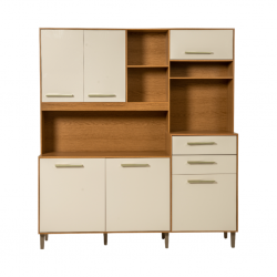 Salsa Kitchen Cabinet Ipe/Off White Cristal