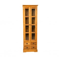 Borden Bookcase Cabinet Natural Teak