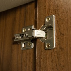 Brazilia Wardrobe 4 Doors Dark Teak Hydrofuge Particle Board