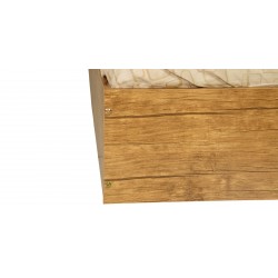 Vecelo Bed 180x200 cm MDF With Opera Brown & Black