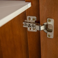 Perth Wardrobe 4 Doors & 4 Drawers Brown Finish