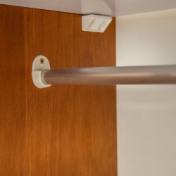 Perth Wardrobe 4 Doors & 4 Drawers Brown Finish