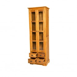 Borden Bookcase Cabinet Natural Teak