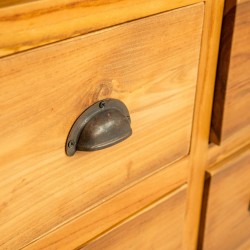 Borden Bookcase Cabinet Natural Teak