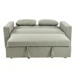 Pau Sofa Bed Grey Fabric Color Como 12 Polyester