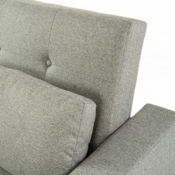 Pau Sofa Bed Grey Fabric Color Como 12 Polyester
