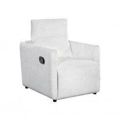 Laura Sofa 1 Seater in White Fab