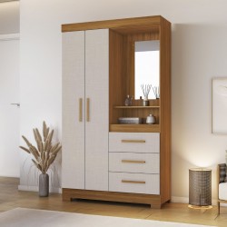 Daisy Wardrobe 2 Doors & 3 Drawers Freijo Trend/Off White