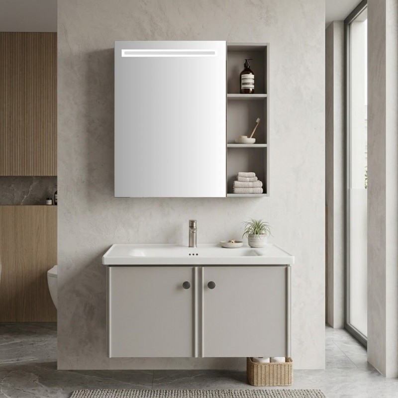 Bathroom Cabinet With Mirror 1135-80