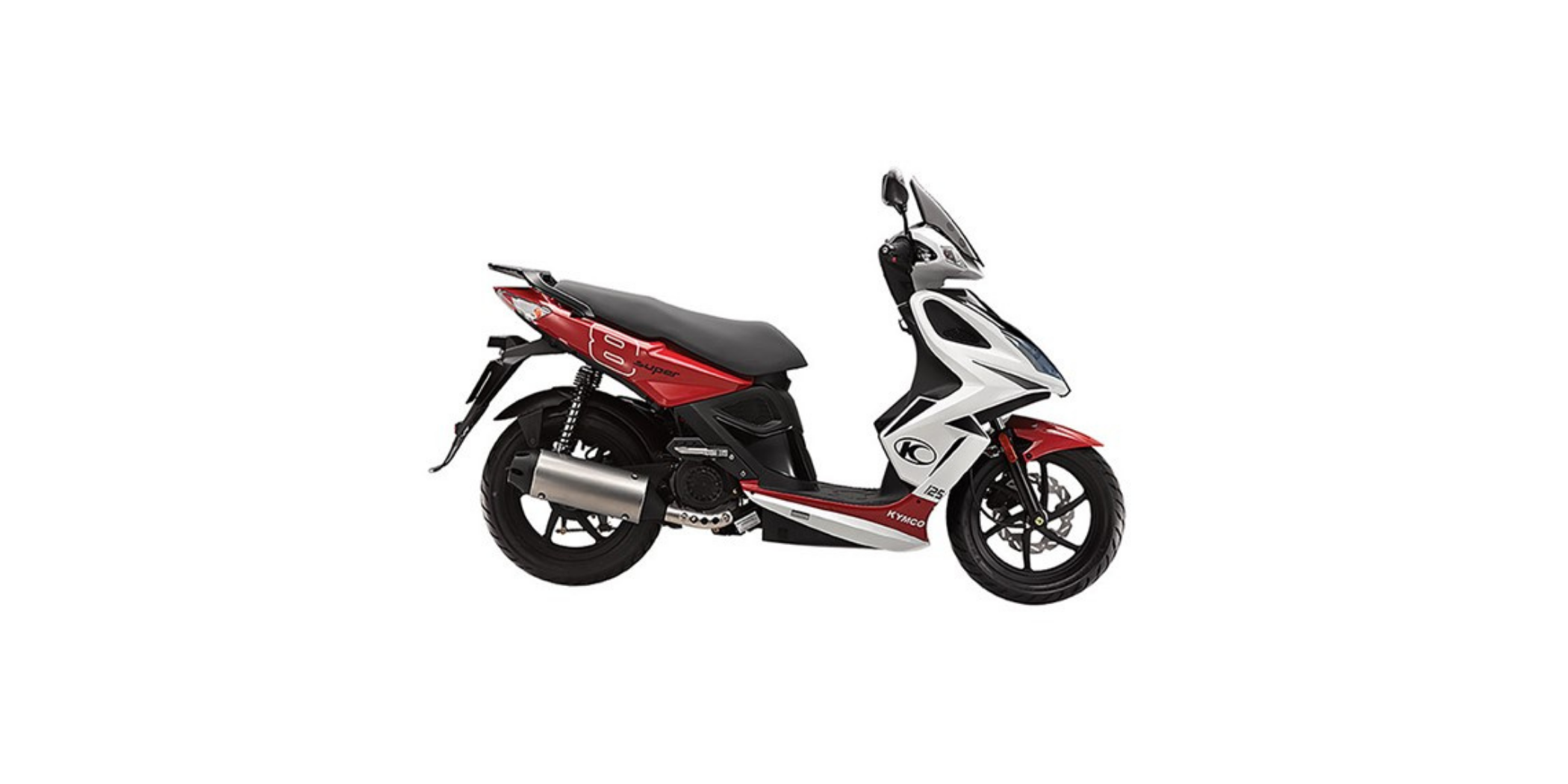 Kymco Super 8 125 Red Scooter