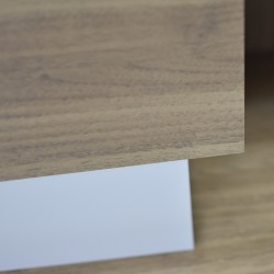 Fusion Low TV Cabinet Halzelnut/Off white PB