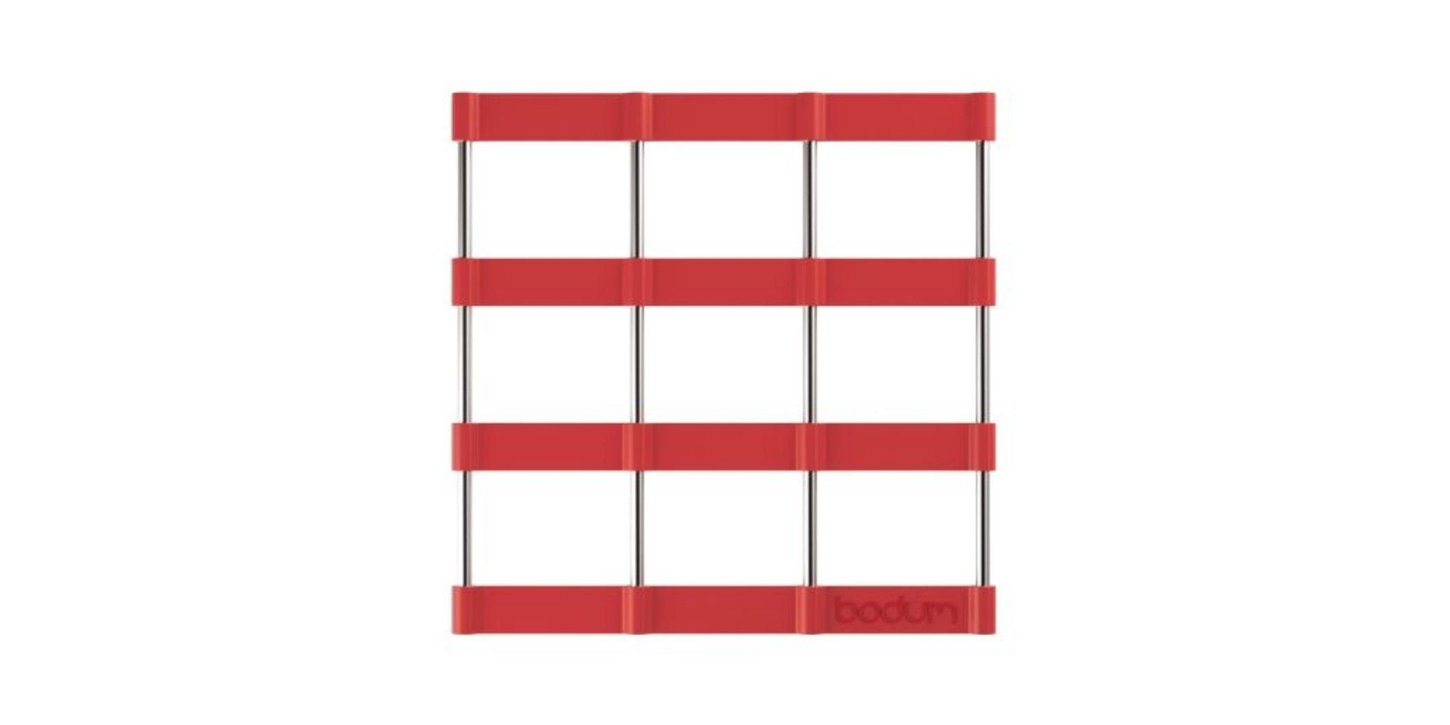 Bodum 11553294B 17x17cm Red Trivet Bistro "O"