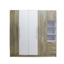 Zoe Bedroom Set 180x200cm Olivio & White Melamine