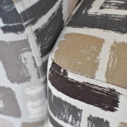 Alvia Accent Chair Quadrant Grey Fabric