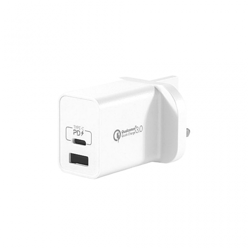 Momax ONGPlug 2-Port USB Fast Charger White Momax ONGPlug 2-Port USB Fast Charger White