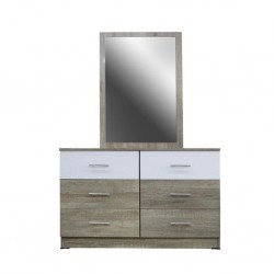 Zoe Bedroom Set 180x200cm Olivio & White Melamine