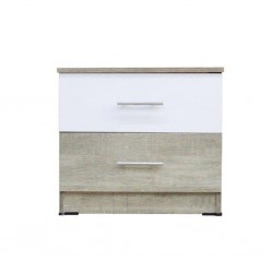 Zoe Bedroom Set 180x200cm Olivio & White Melamine