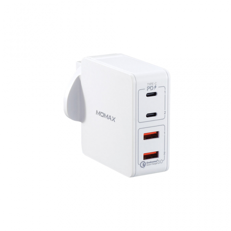 Momax ONGPlug 4-Port Fast Charger White