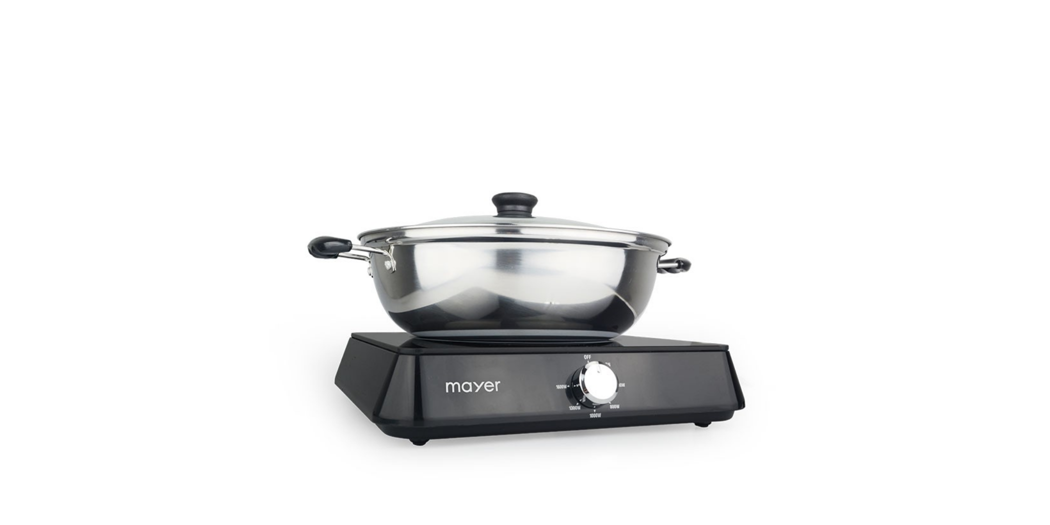 Mayer MMIC1619 Blk Induction Cooker With S/S Pot