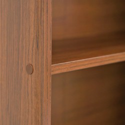 Delano Bookshelf Walnut Color W/5 Shelves