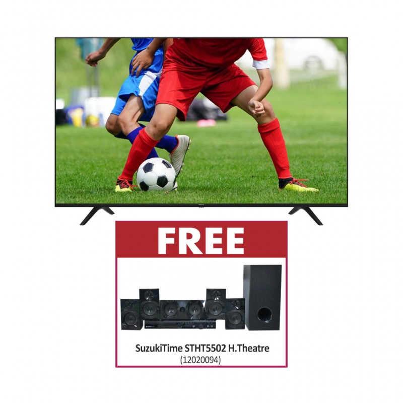 Hisense 58A7100F 58'' 4K Smart TV & Free SuzukiTime STHT5502 H.Theatre