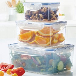 Lock & Lock HPL825SJ3 Rectangle Containerx3pcs "O"