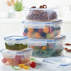 Lock & Lock HPL980CLQ5 Square Container x 5pcs "O"