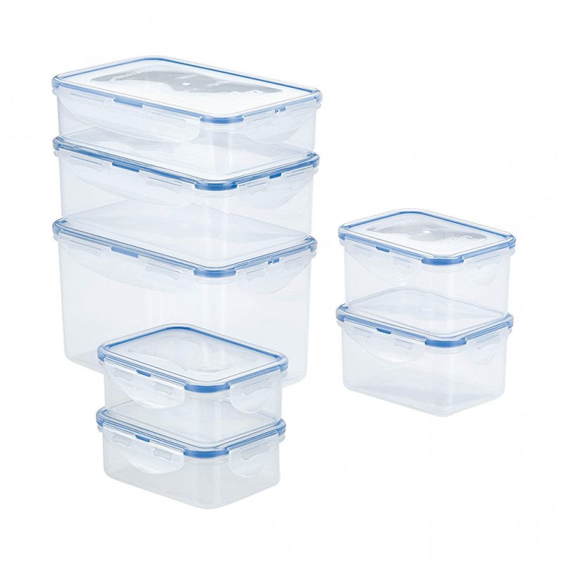 Lock & Lock HPT818CS Rectangle Container x7pcs "O" Lock & Lock HPT818CS Rectangle Container x7pcs "O"