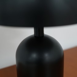 Night Glaze Table Lamp Matt Satin Black 42x32x13cm