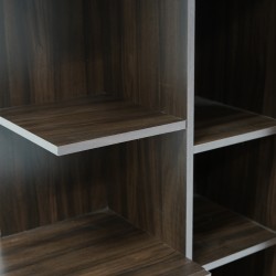 Ottawa Office Table Malbec Trend PB 2 Drws/Shelves