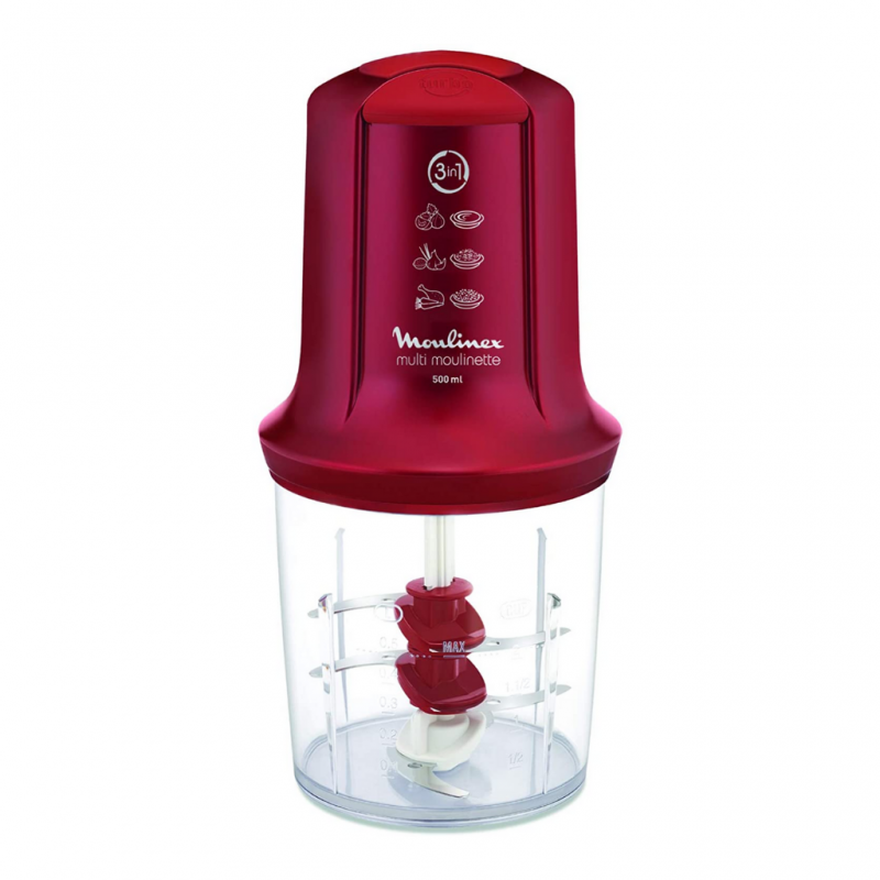 Moulinex AT714G32 Mini Chopper Red Ruby
