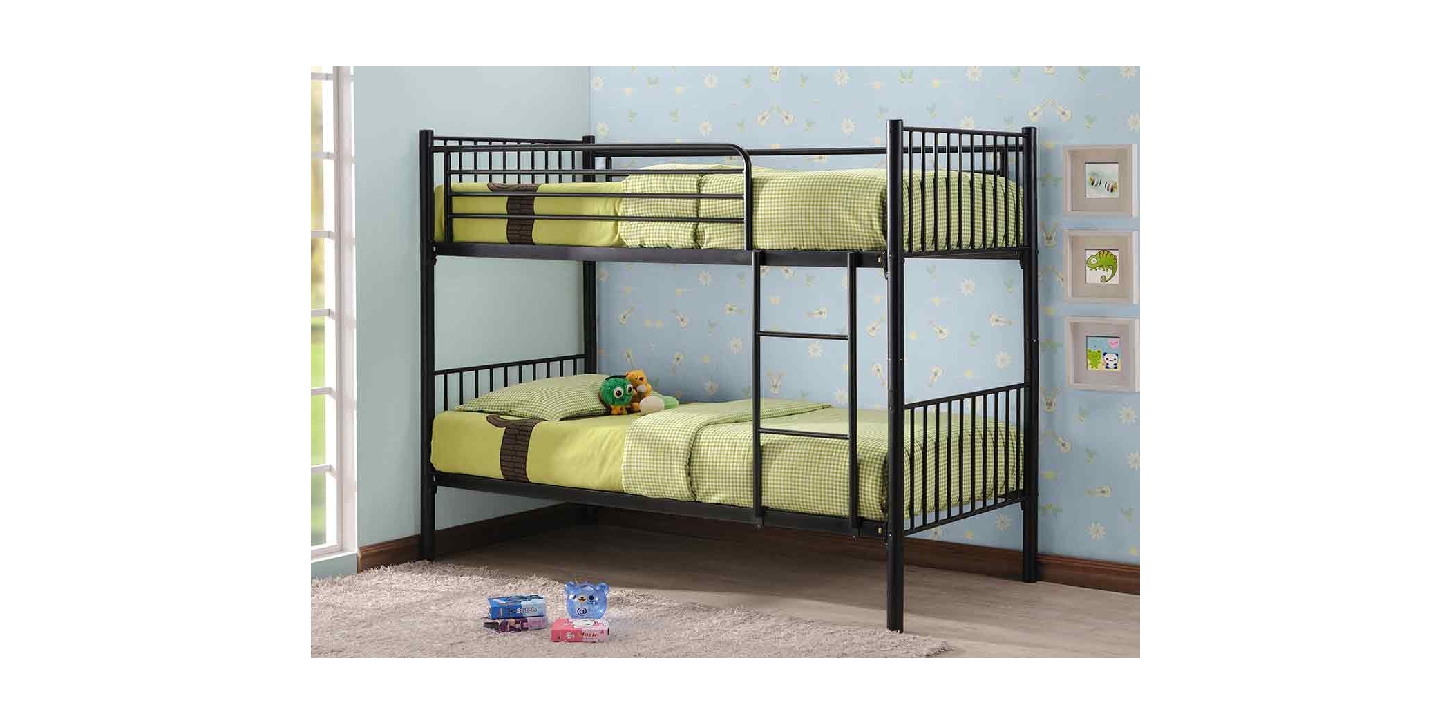 Princess Bunk Bed 90x190 cm Rubberwood/Metal